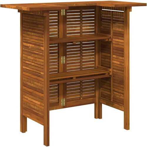  Barski stol od masivnog bagremovog drva 110 x 50 x 105 cm Slike