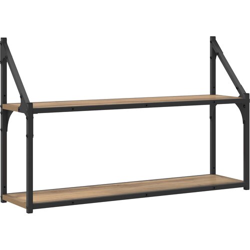 vidaXL Stenska polica Montaža za steno Artisan hrast 80 x 21 x 51 cm, (5000307328) Cene