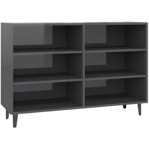 Maison Chic Komoda - Predalnik visok sijaj siva 103,5x35x70 cm iverna plošča, (21722493) Cene