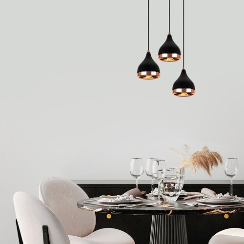 Yıldo - 7036 blackcopper chandelier Slike