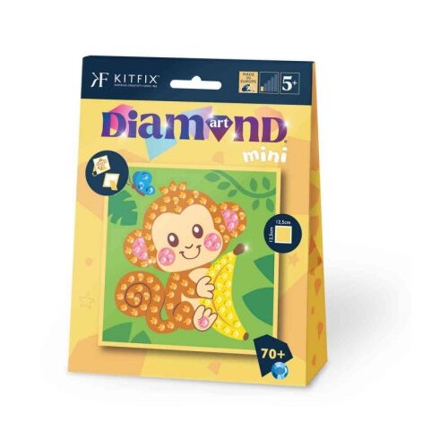 Polstrad Kitfix Mini diamond art set monkey ( KFFP2508 ) Cene