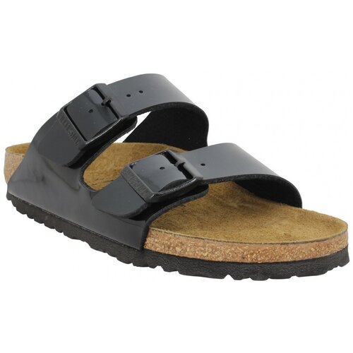Birkenstock Arizona Birko Flor Vernis Femme Noir Crna Slike