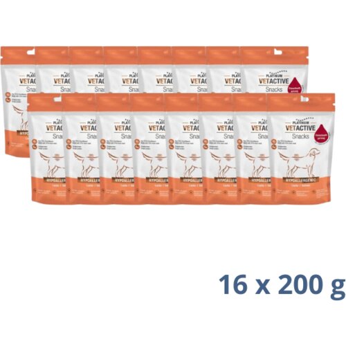 Platinum vetactive Snack Hypoallergenic Salmon - 3.2 kg Cene