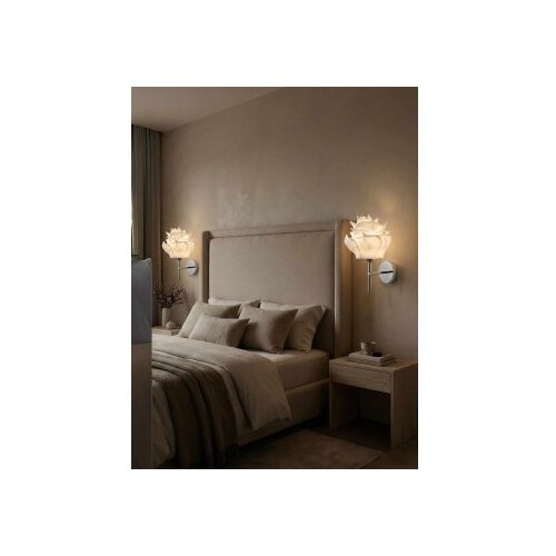 Opviq zidna lampa srebro boja APG0006 Slike