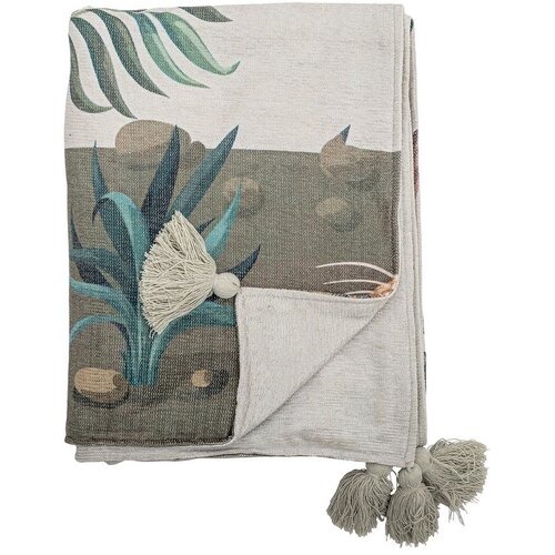 Bloomingville Zelena odeja 130x155 cm Peacock &amp;ndash; Slike