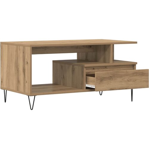  Stol za kavu Artisan hrast 90x49x45 cm izrađeno drvo Slike