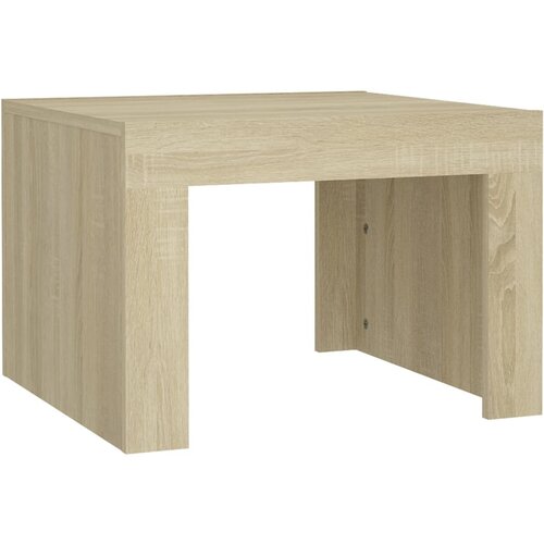 Maison Chic Klubska mizica - kavna mizica - Nizka mizica sonoma hrast 50x50x35 cm iverna plošča, (21752392) Cene