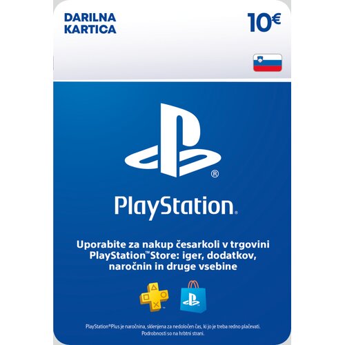 Sony darilna kartica za 10 EUR za PS4 & PS5 Cene