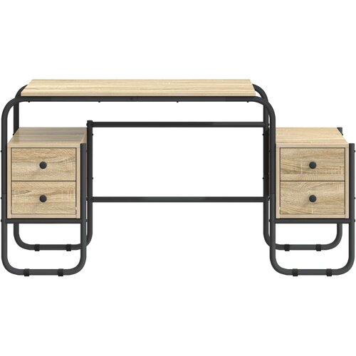  Stol s pohranom Hrast sonoma 145 x 50 x 75 cm Slike