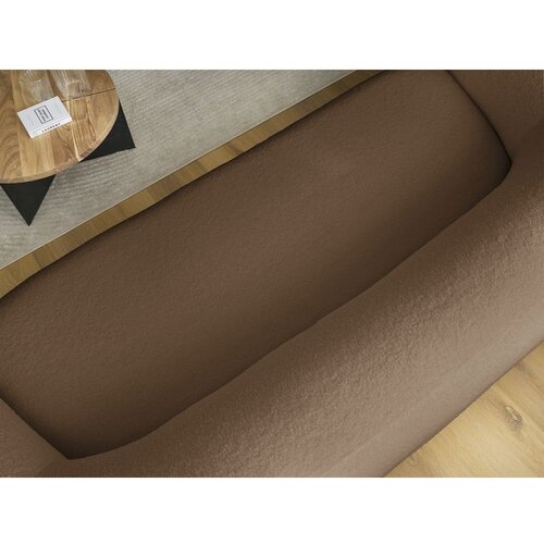 Bobochic Paris Smeđa sofa od boucl&amp;eacute; tkanine 193 cm Elina &amp;ndash; Slike