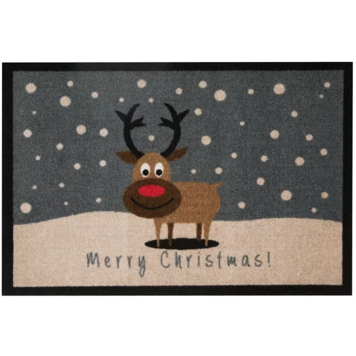 Hanse Home Predpražnik Merry Christmas Reindeer, 40 x 60 cm