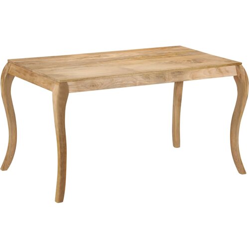  Blagovaonski stol od masivnog drva manga 135 x 75 x 76 cm Slike