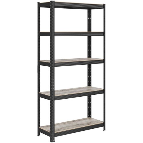 Songmics Regal GLR050B11, 5 delni, (200 x 100 x 50 cm), črn Cene