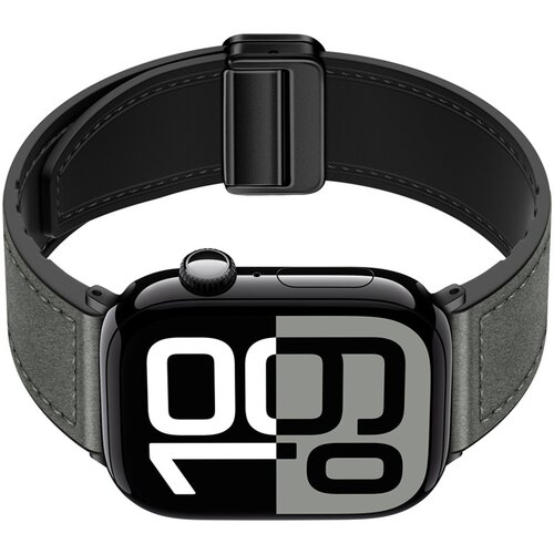 INF Magnetni pa&scaron;ček za Apple Watch iz pravega usnja Grey L, (21685887) Cene