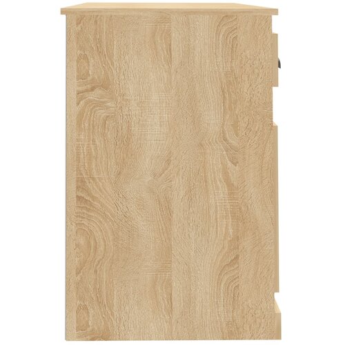  Radni stol s ladicom boja hrasta 115x50x75 cm konstruirano drvo Slike