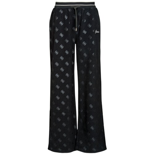 Guess Spodnji deli trenirke PAULINA WIDE LEG Črna Slike