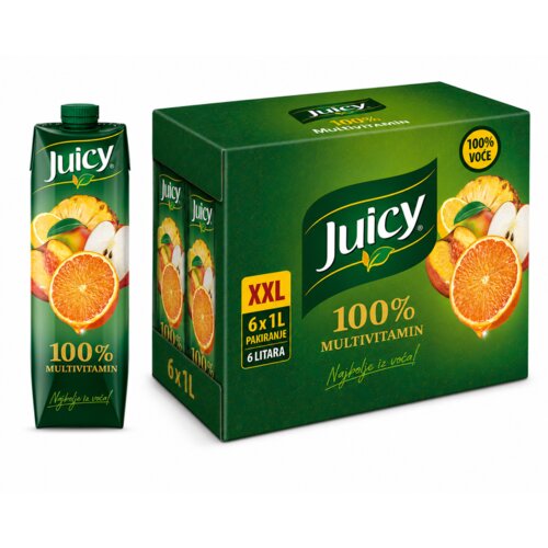 Juicy 100% multivitamin, 6 x 1 l XXL Cene