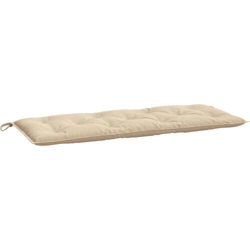  Jastuk za vrtnu klupu bež 120 x 50 x 7 cm od tkanine Oxford Slike