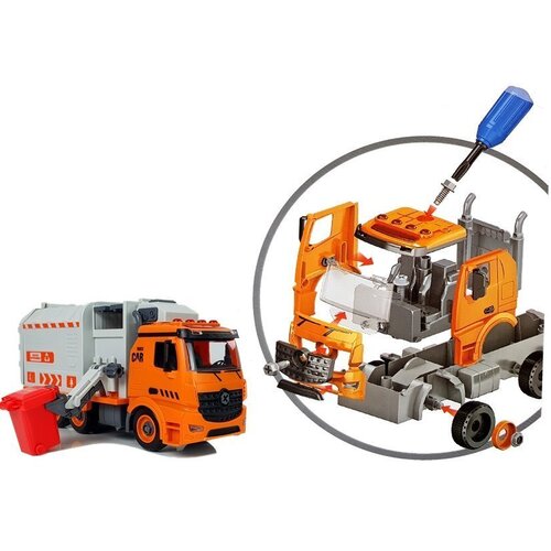 Lean Toys smetarski tovornjak z zvočnimi in svetlobnimi učinki Slike
