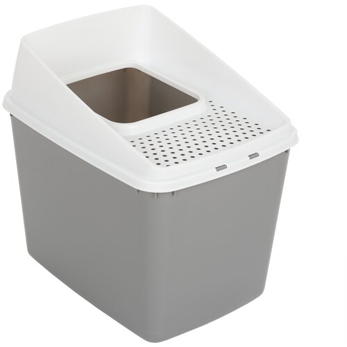 zooplus Mačje stranišče Big Box - Siva Cene