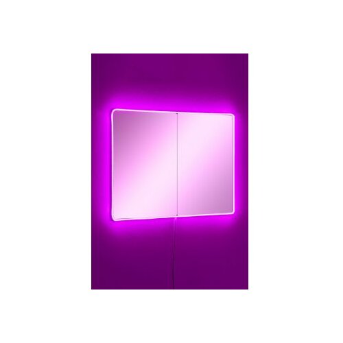 Hanah home ogledalo sa led osvetljenjem rectangular 60x80 cm pink Slike