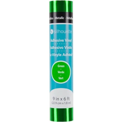 Silhouette Metallic Vinyl - 22,9 cm x 3 m - Green Slike