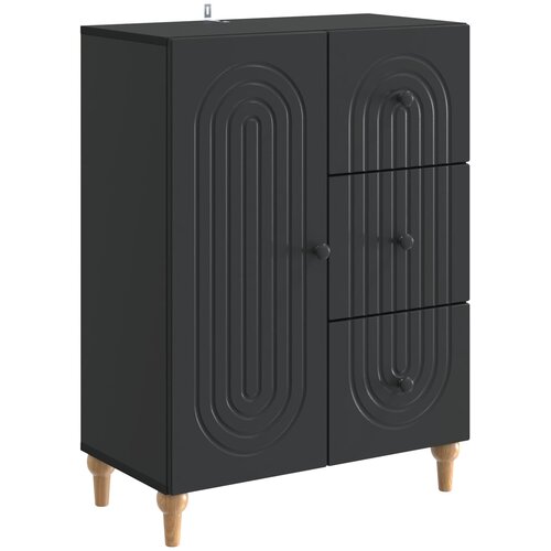  Kreveta s ladicama Crna 66 x 34,5 x 90 cm Konstruirano drvo Slike