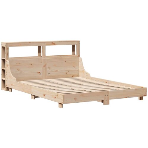 vidaXL Posteljni okvir z vzglavjem 150x200 cm trdna borovina, (21311225) Cene