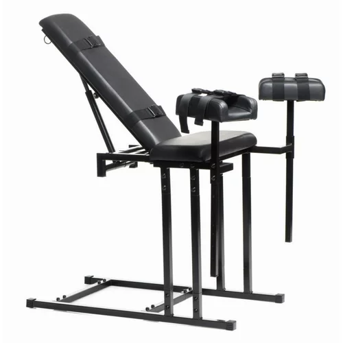 Master Series Extreme Obedience BDSM Chair - Black
