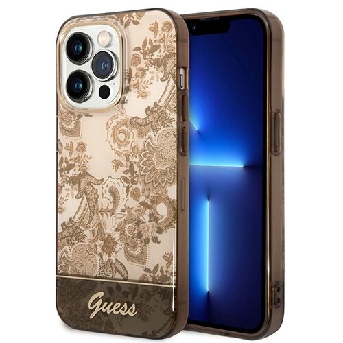 Guess HARDCASE OVITEK ZA IPHONE 14 PRO 6.1 TOTAL PORCELAN OCHRA, (21834218) Cene