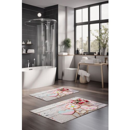  CT-5213 multicolor bathmat set (2 pieces) Cene