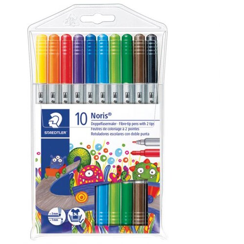 Flomaster &Scaron;KOLSKI 10BOJA OBOSTRANI NORIS STAEDTLER 320 NWP10 (ZAMJENA 000058363) * DO ISTEKA ZALIHA Cene