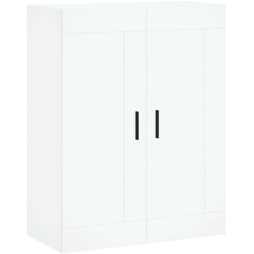 VidaXL Stenska omarica bela 69,5x34x90 cm inženirski les Slike