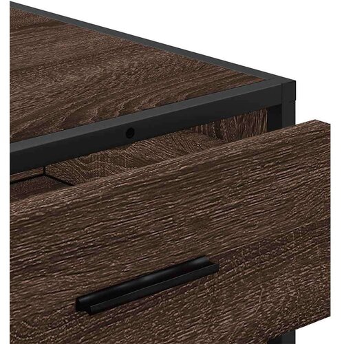 VidaXL Omarica s predali črna 70x41x56 cm konstruiran les Slike