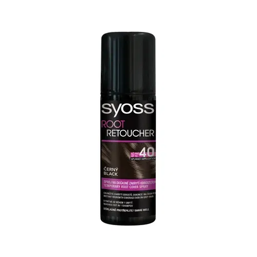 Syoss Root Retoucher Temporary Root Cover Spray barva za lase za barvane lase 120 ml odtenek Black