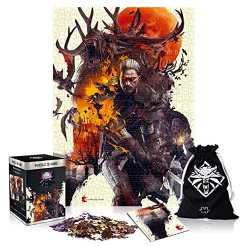 Lotte Witcher 3: Divji lov pošasti | 1000 komad sestavljanke | Vključuje plakat in torbo | 68 x 48 | Za odrasle in otroke, stare 14 let in več | Kot nalašč, (20834899) Cene