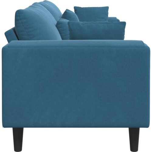 VidaXL Bar&amp;scaron;unasta sofa s jastukom s jastukom Plava 208 cm Bar&amp;scaron;un Slike