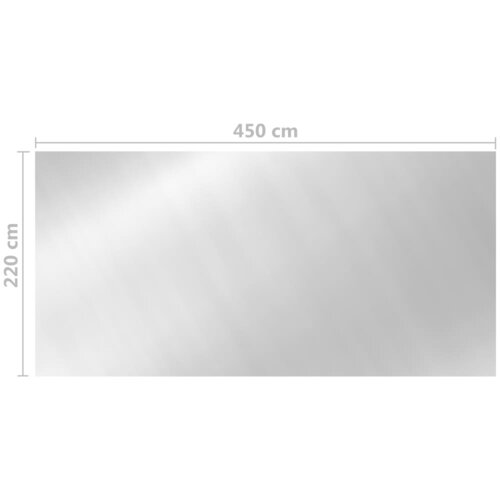  Pokrivač za bazen srebrni 450 x 220 cm PE Slike