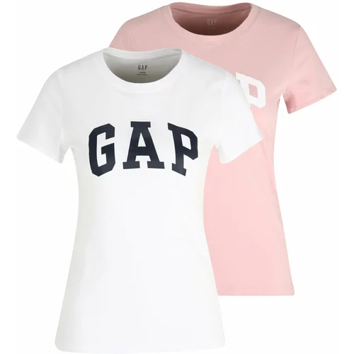GAP Majica 'FRANCHISE' roza / črna / bela