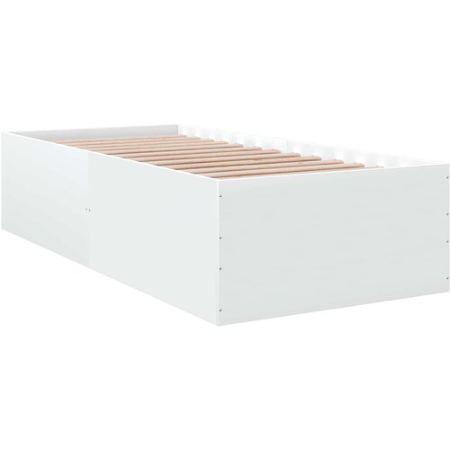  Okvir kreveta za pod Bijela 80 x 200 cm Konstruirano drvo Slike