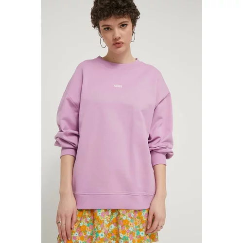 Vans Bombažen pulover vijolična barva