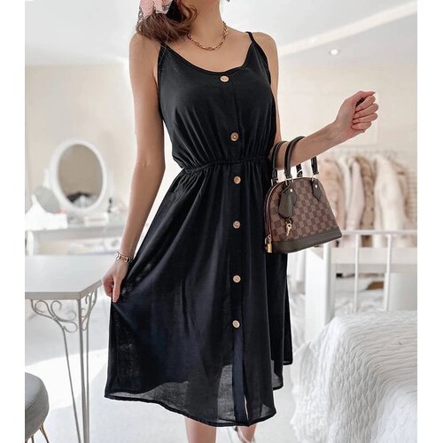 UR/CEO Black spaghetti strap dress Plaisance Cijene