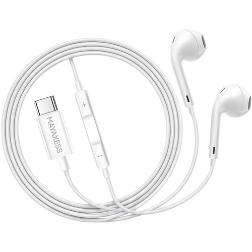 Oem Mayaxess, Žične USB-C slu&scaron;alke z vgrajenim mikrofonom za Pixel 7, Bela, (5000299390) Cene