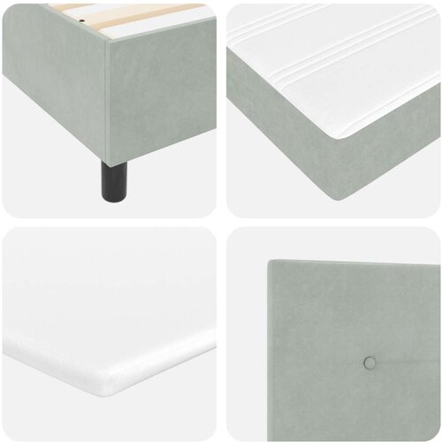 Box Spring Krevet s Madracem Svjetlosiva 160x200 cm Bar&amp;scaron;un Slike
