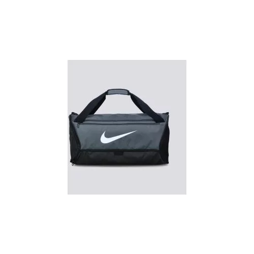 Nike Sportska torba 'Brasilia 9.5' siva / crna / bijela