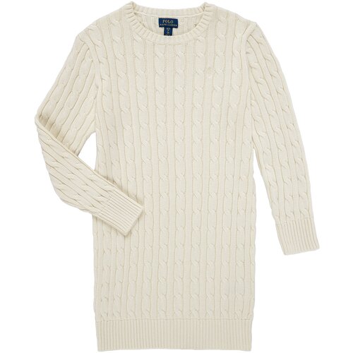 Polo Ralph Lauren Kratke obleke SWEATER DRESS Bela Slike