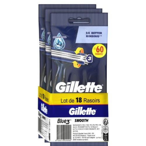 Gillette blue 3 jednokratni brijači smooth 18 komada Cene