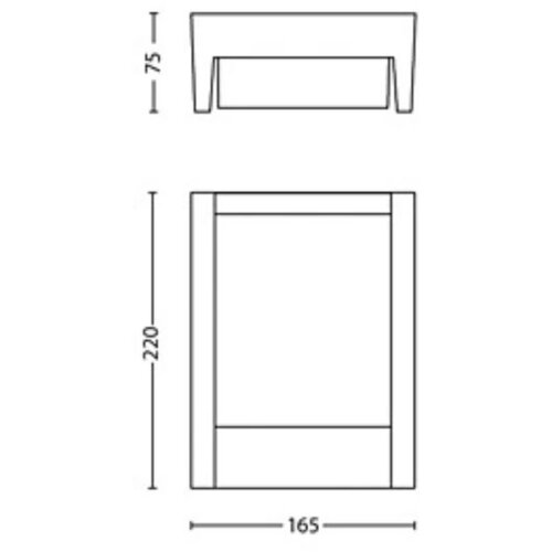 Philips LED spolja&amp;scaron;nje zidno svetlo ARBOUR LED/3,8W/230V IP44 Slike