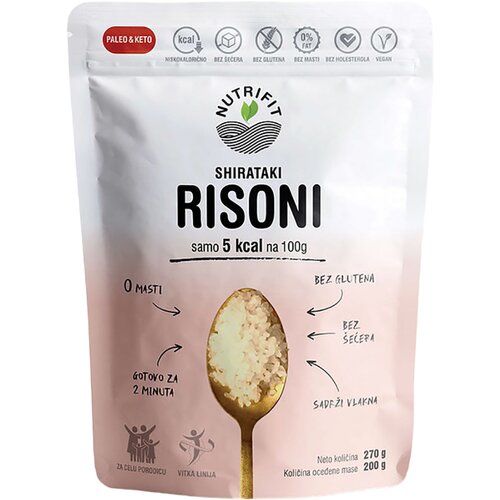 Nutrifit shirataki konjac pasta risoni 270g, Cene