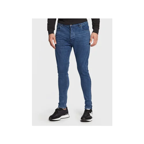 Brave Soul Jeans hlače MJN-EZRA Mornarsko modra Skinny Fit